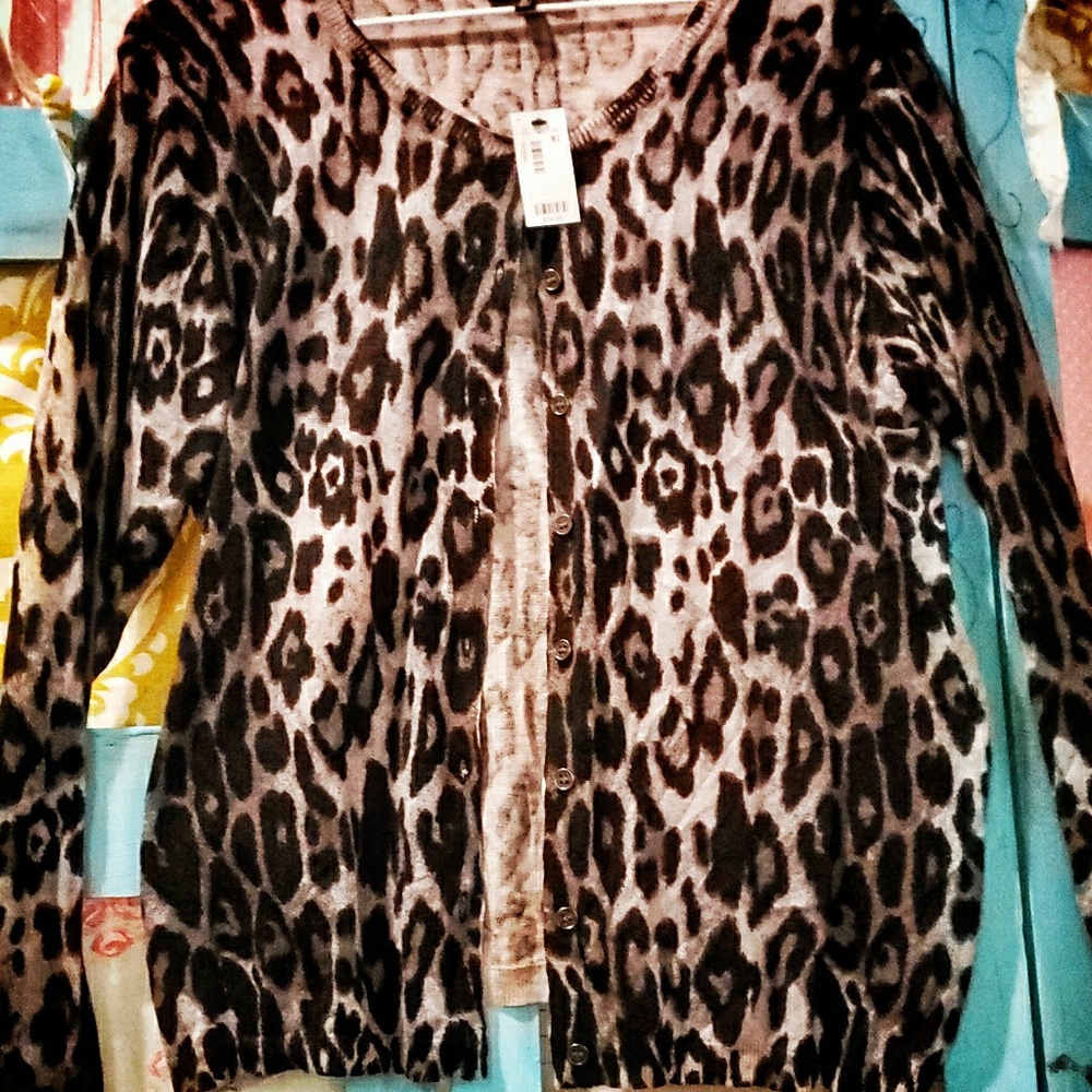 Leopard Print The Limited NWT Cardigan